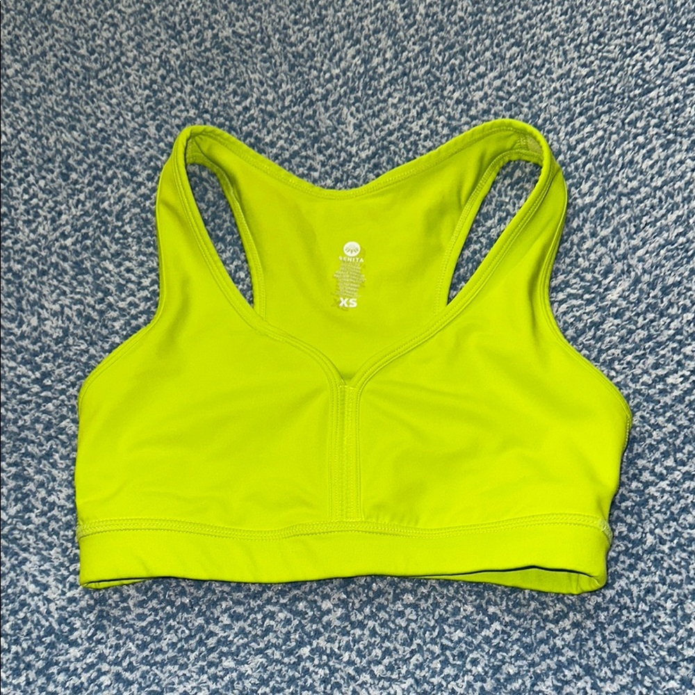 Senita Athletics Lime Green Sports Bra